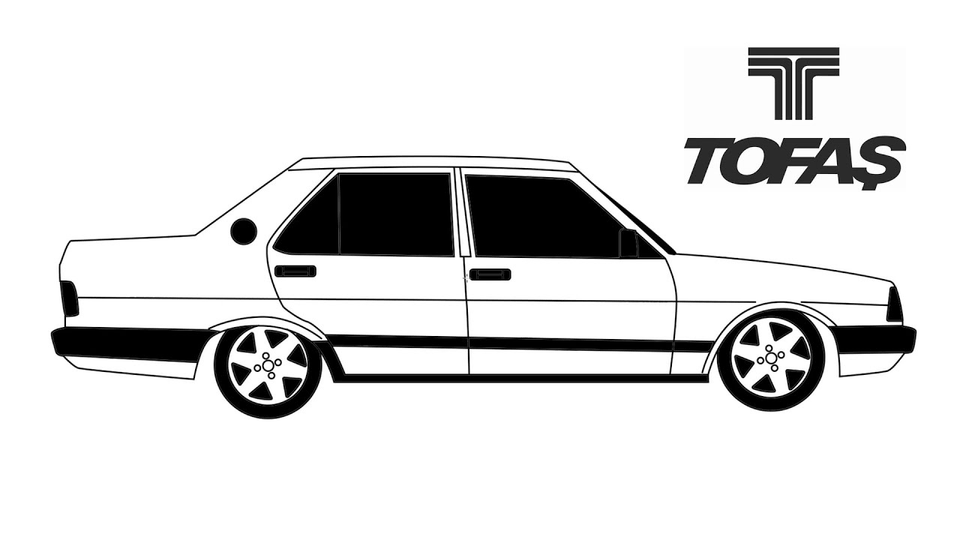 Tofaş şahin çizimi